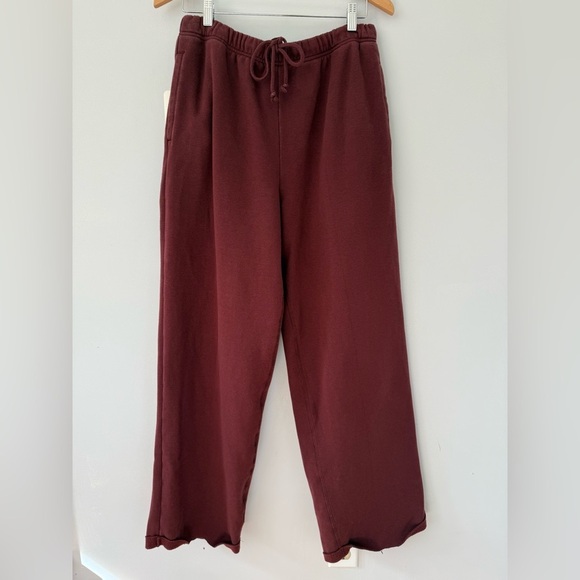 SKIMS Cotton Fleece Classic Straight Leg Sweatpants | Size Large - Picture 2 of 9